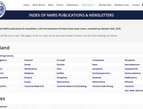 Index to NMRS publications & Newsletters